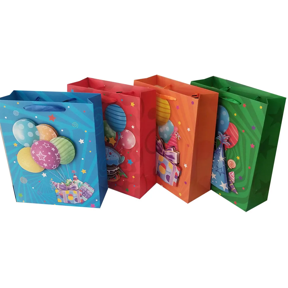 cartoon happy birthday cake holiday decorative party gifts paper bag