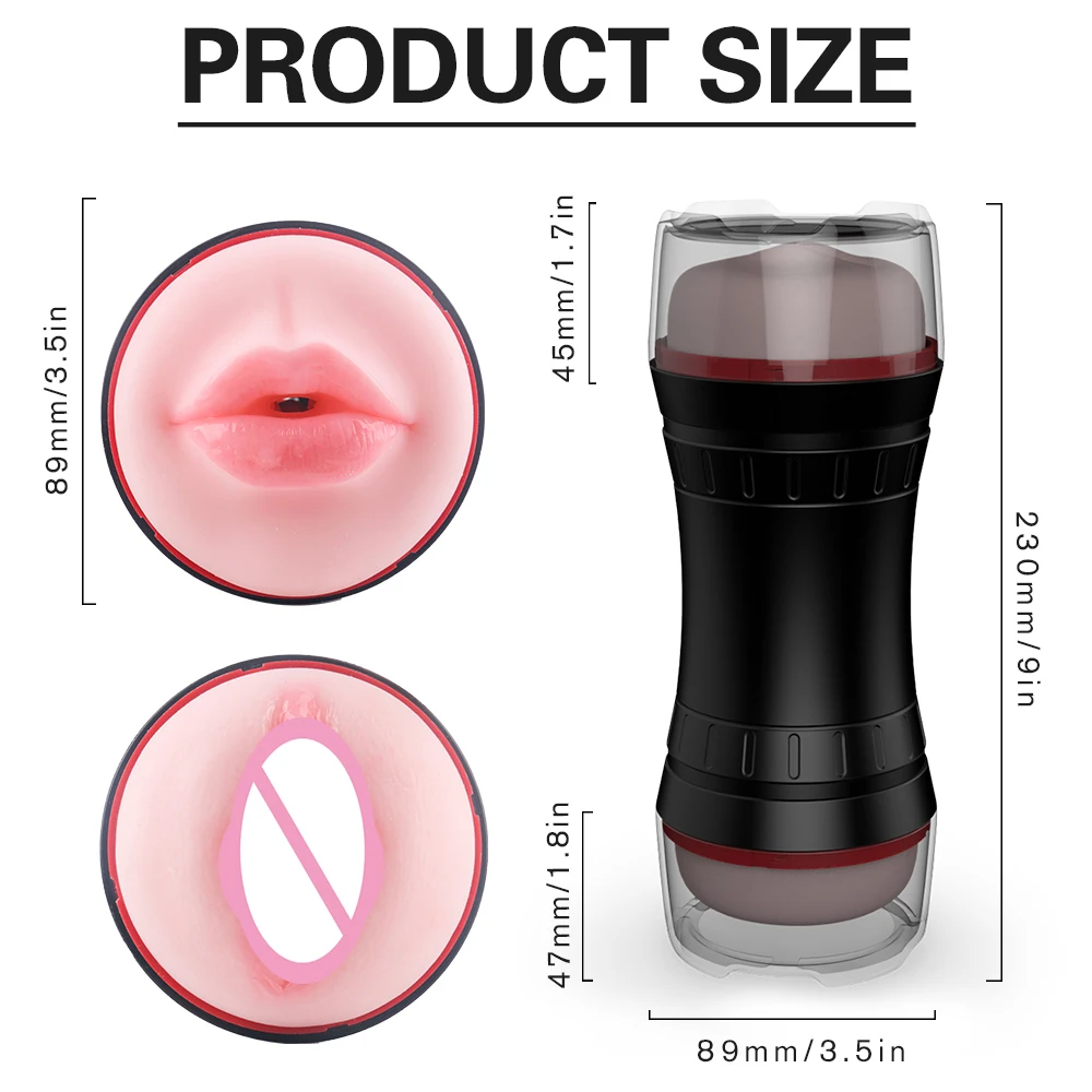 Hot Sale TPE Masturbator Cup Quality xx.video.xx full video Oral Sex Toy Deep Throat Vagina Sex Vibration Electric Bag