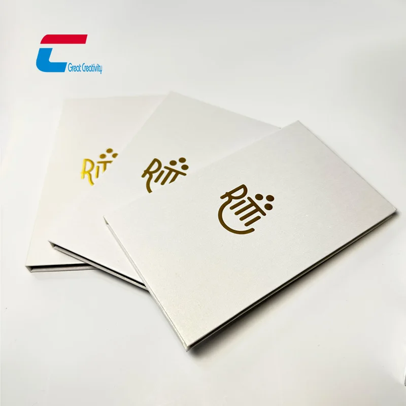 Custom RFID NFC Metal Membership Card Packaging Box Premium Card Package For NFC Business Card