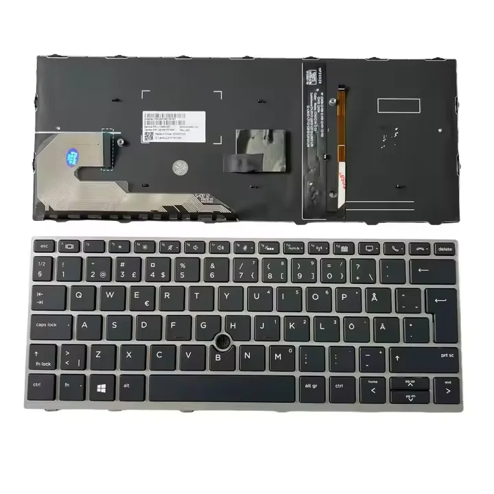 Original laptop keyboard For HP EliteBook 830 G5 836 G5 830 G6 Keyboard SWEDISH/FINNISH Layout With Backlit
