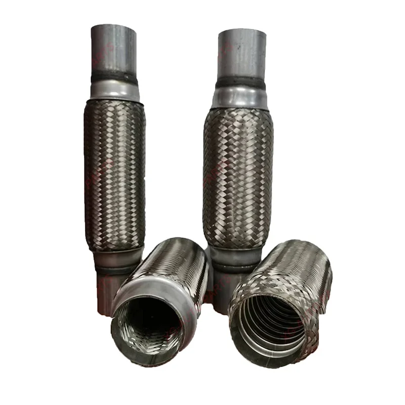 Auto Spare Part Exhaust System 51*150*250mm Inner and Outer Inside and Outside Braid Bellow Flexible Pipe