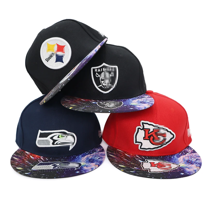 hot sale all 32 teams Steeler Cowboys  NFL Football team sports hats fashion washable Reusable Team 3D print sports  hats