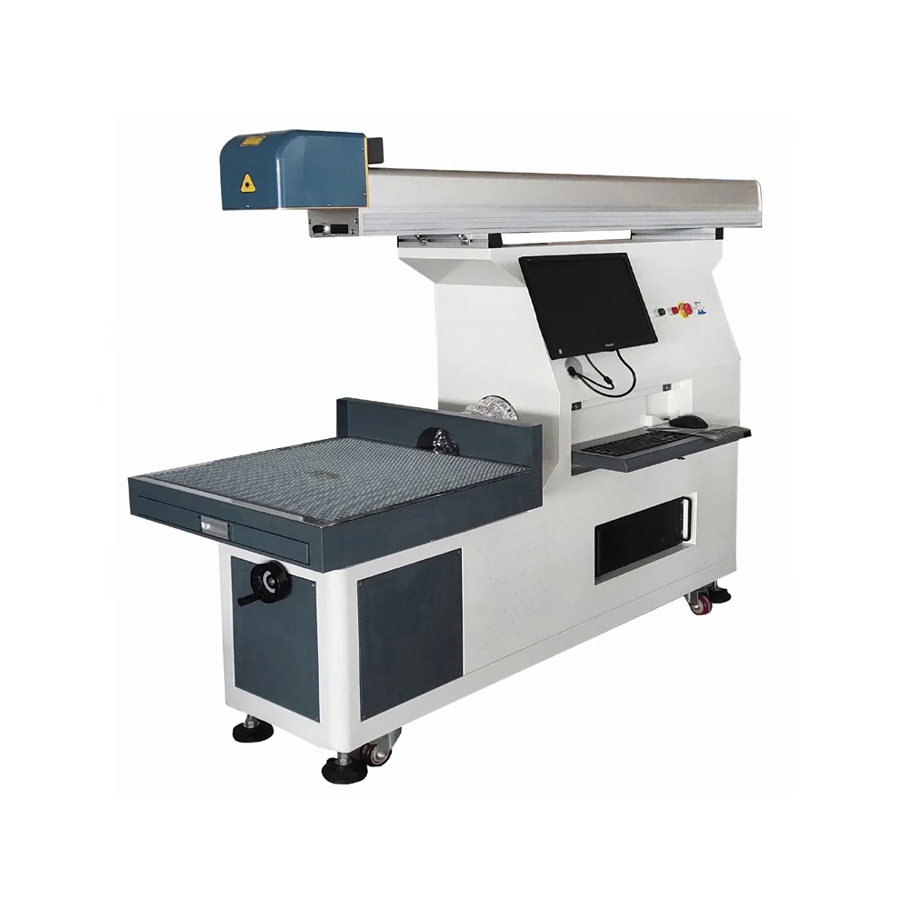Co2 Laser Engraving Marker 100W Plwood Cloth Paper ceramic Marking Machine with 3D Dynamic focusing