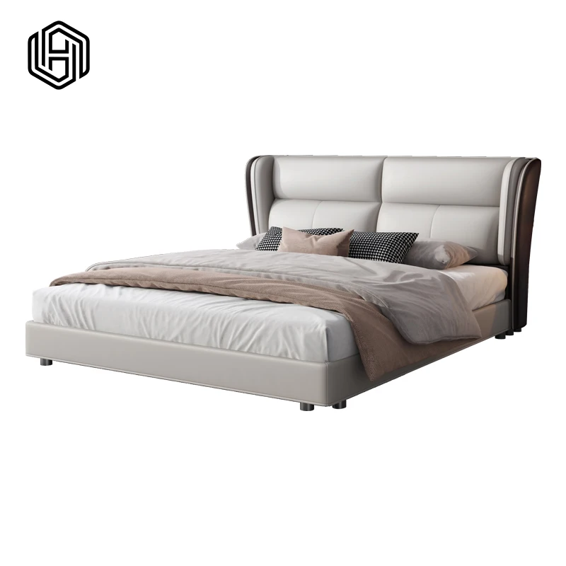 
huijuyoupin Free sample minimum price double queen bed frame Special clearance price double bed 