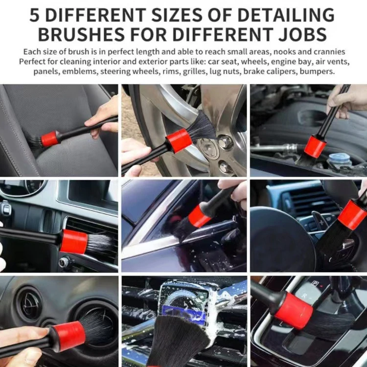 Wholesale 8 PCS / Set Cleaning Waterproof Car Wash Detailing Brushes