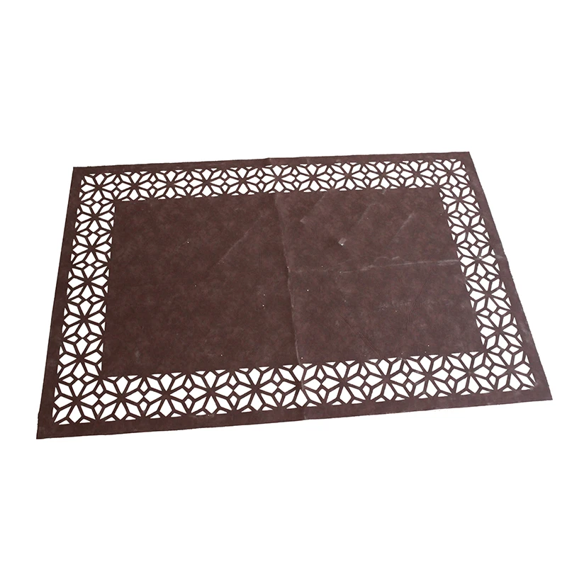 Vizon Bronze Runner Placemat rectangular round Stylish Modern Turkish Carpet for Living Room Floor Area Mat leather Petek Rug