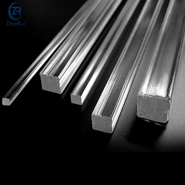 Custom Shape Casting Extrude Round Acrylic rods High clear acrylic Rods Clear transparent  pmma bar  acrylic Rod