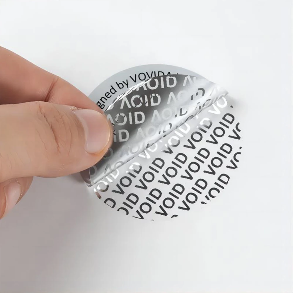 Label Void Stickers Security Sealing Warranty Custom Box Tamper Labels Bottle If Packaging Proof Paper Foil Broken Seal Sticker