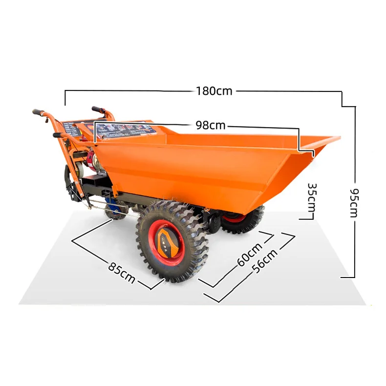 Good quality handheld construction tricycle or 3 wheel cargo tricycle electric tricycle and mini dumper and mining electric dump