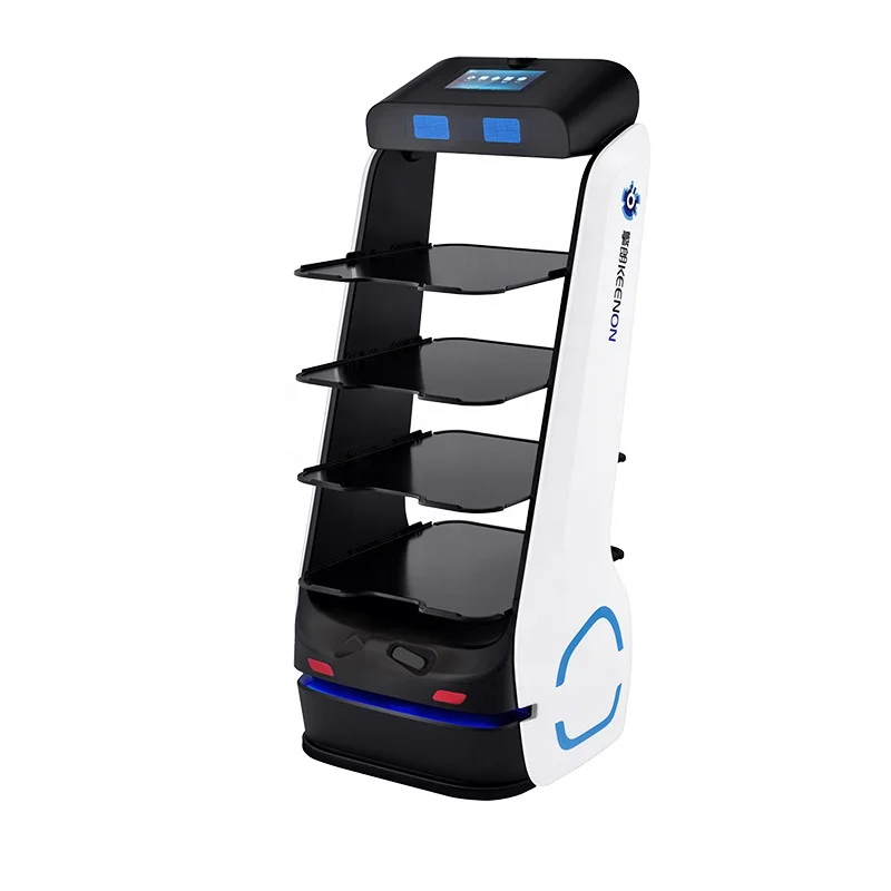 High Level Waiter Robot Self Driving Robotic Service Food Delivery Robot