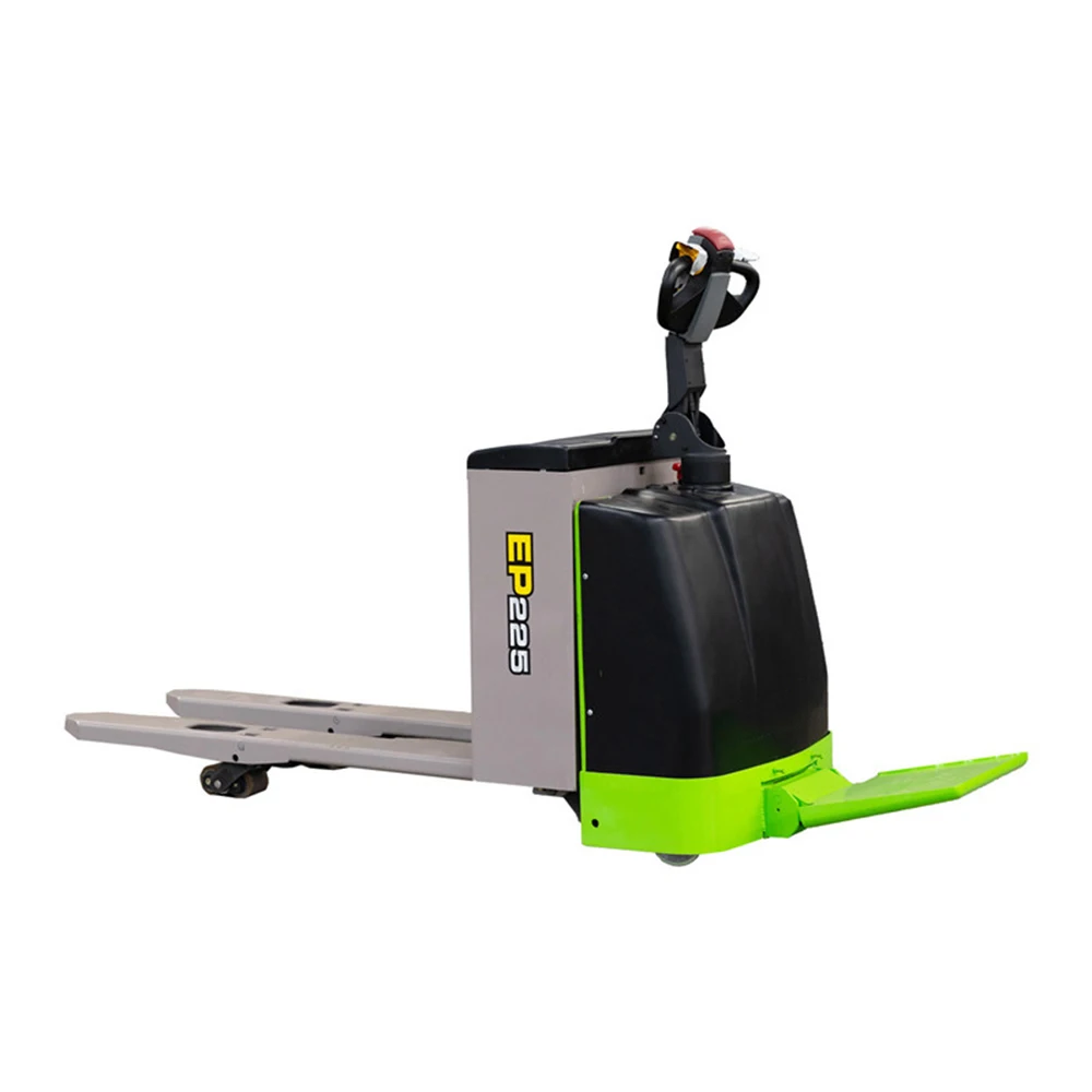 Portable Pallet Truck Self Loading Self-Lifting Pallet Stacker Standing Mini Electric Forklift For Sale
