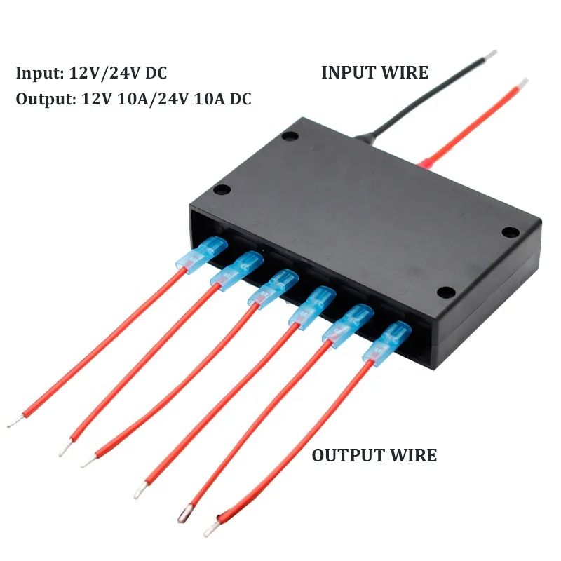 Universal Circuit Control Box Button Switch Pod Touch 6 Gang Switch Panel for Truck ATV UTV SUV Car