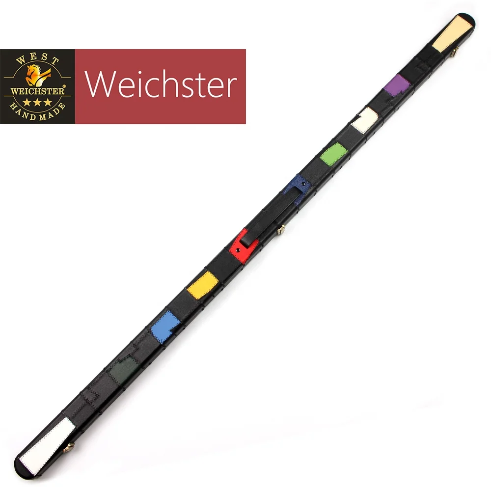 Weichster Делюкс многоцветный патч дизайн 1 шт. тонкий снукер кий жесткий