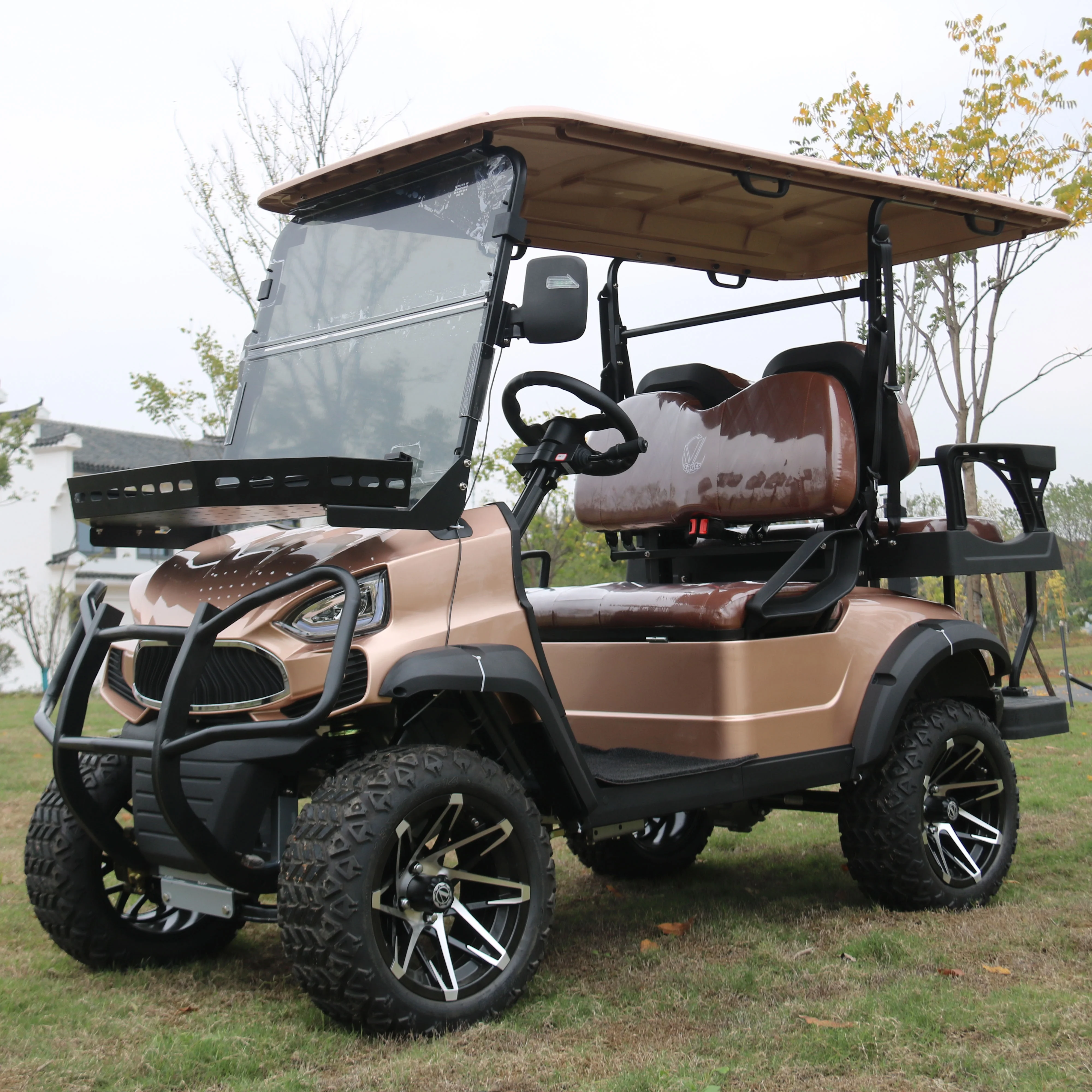 Hot Sale Dot Approved Wholesale Pc 4 Person Golf Cart Tinted Windshield Folding Club Car