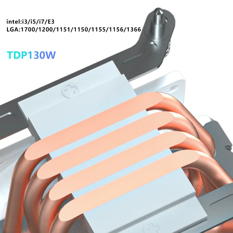 SNOWMAN Hot Sales 4 Heat Pipes CPU Cooler ARGB 4 Pin PWM PC Cooler CPU LGA 1700 1366 1200 2011 115X  AM5 AM4 CPU Fan Cooler