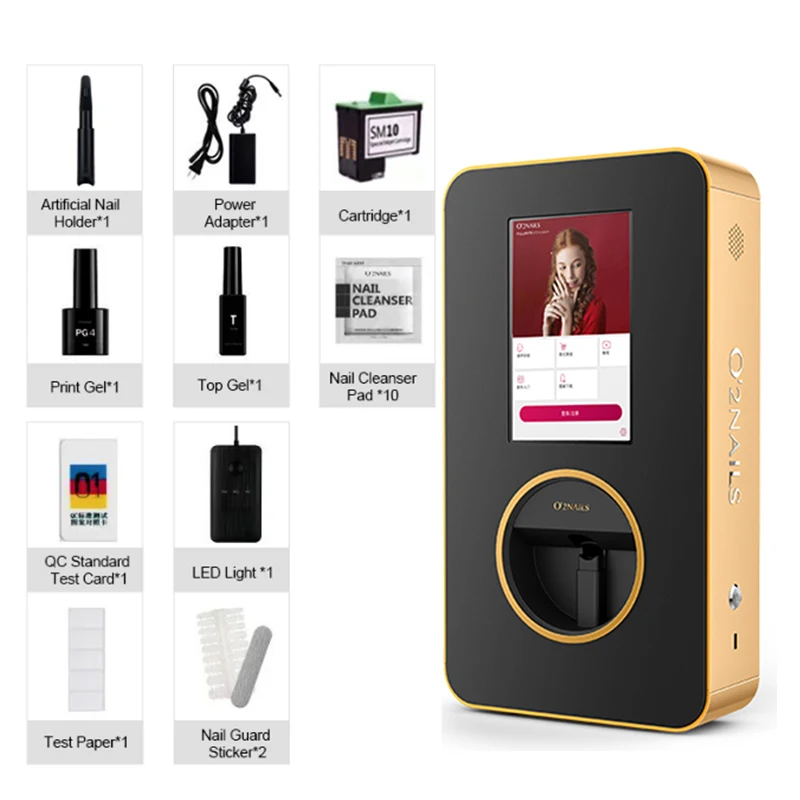 Precision Mobile Nail Art Printer  Intelligent Integration Easy to Use Application Compatibility Perfect for Creative Manicures