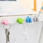 New Arrivals Thumb Hooks Wire Organizer Wall Hooks Hanger Strong Wall Storage Holder Black Storage Holders & Racks Single ABS