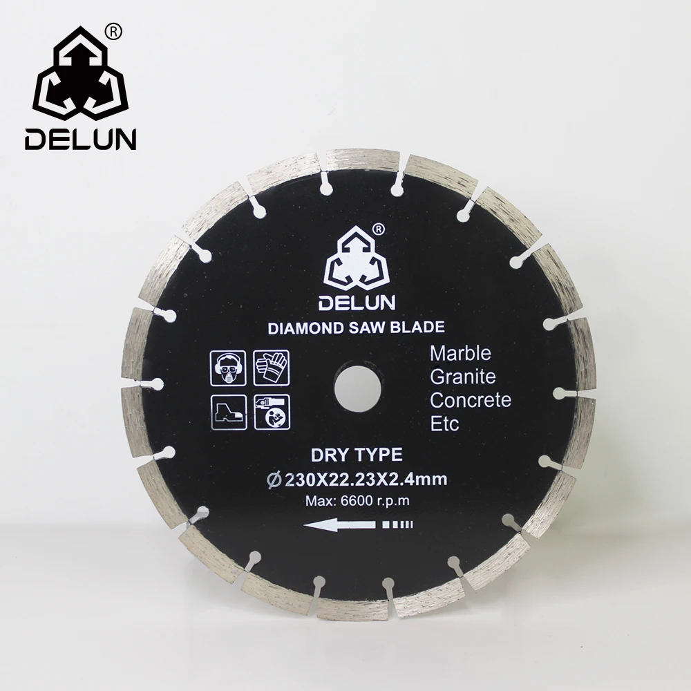 DELUN high performance 4.5inch cool-pressed segment diamond concrete saw blades for stone fast cutting