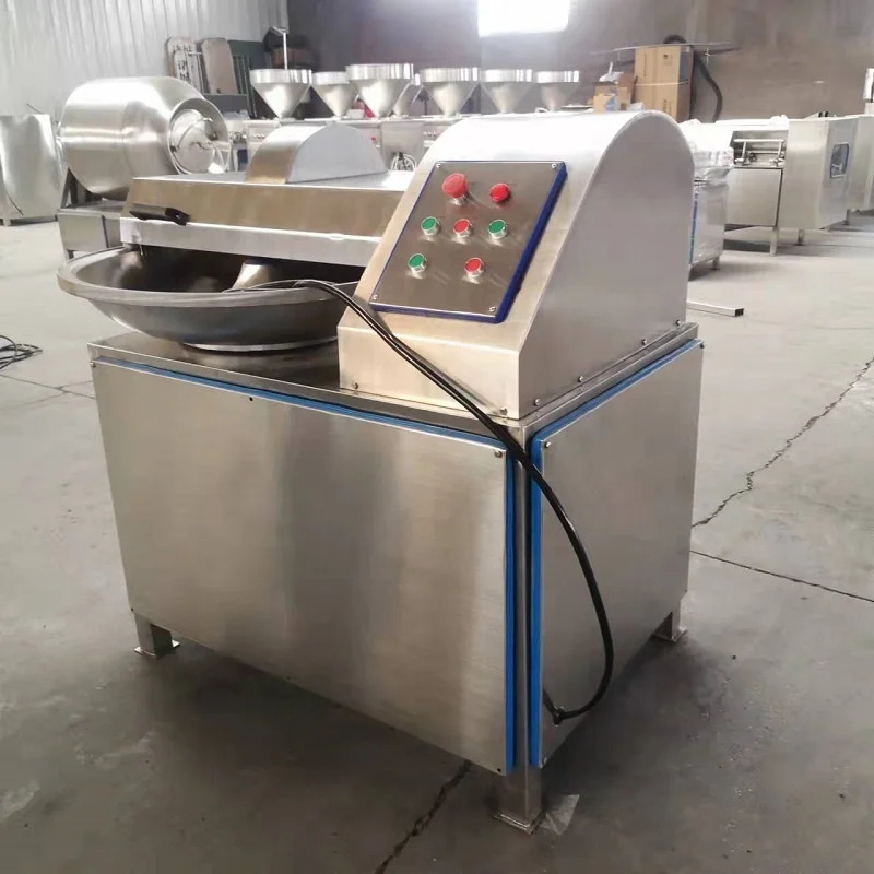 Electric Commercial Stainless Steel Vacuum Meat Chopper Mixer Bowl Table Top Cutter