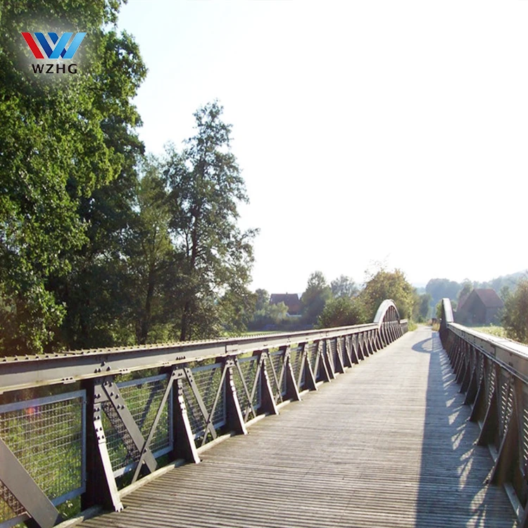 Cheap Prefab steel structure skywalk pedestrian bridge portable foot bridge bailey bridge construction