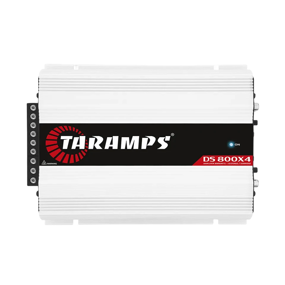Taramp DS 800x4 2 Ом 800 Вт RMS Многоканальный усилитель автомобильный аудио 4 канала полный диапазон, RCA, система усилителя сабвуфера