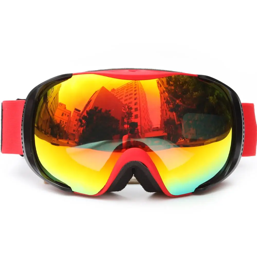 BE NICE Fast Adjustable Unique Dual Color TPU Frame Strap Ski Goggles SNOW - 3304