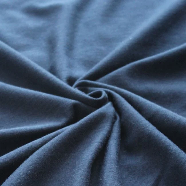 2023 colorful recycled polyester BIC cotton single jersey dyed fabric