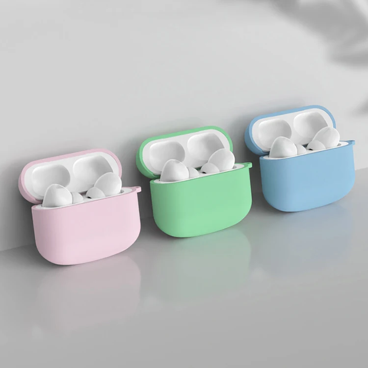 Simplicity Secure Liquid Silicone Sleeve For Airpods Pro Charging Case With Buckle For Shockproof Fall Resistance Case