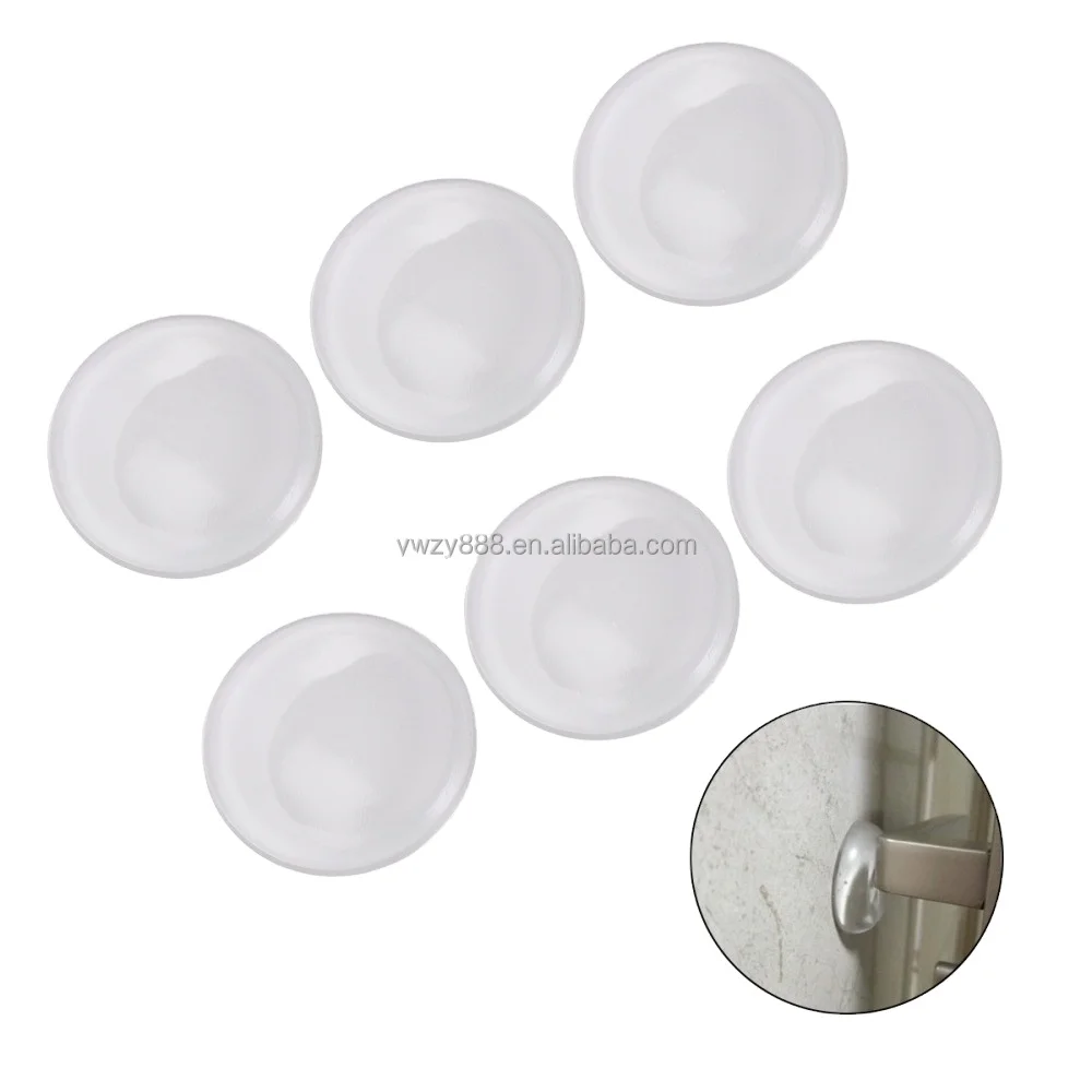 The Silicone Thickened wall sticker behind the door silent anti-collision door lock protective silicone door rear anti-collisi