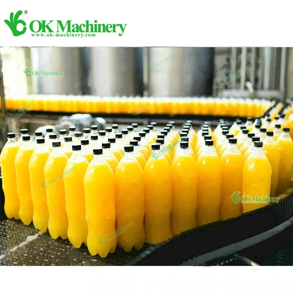 BKBK02 Automatic juice filling and sealing packing production line bottle juice filling machine
