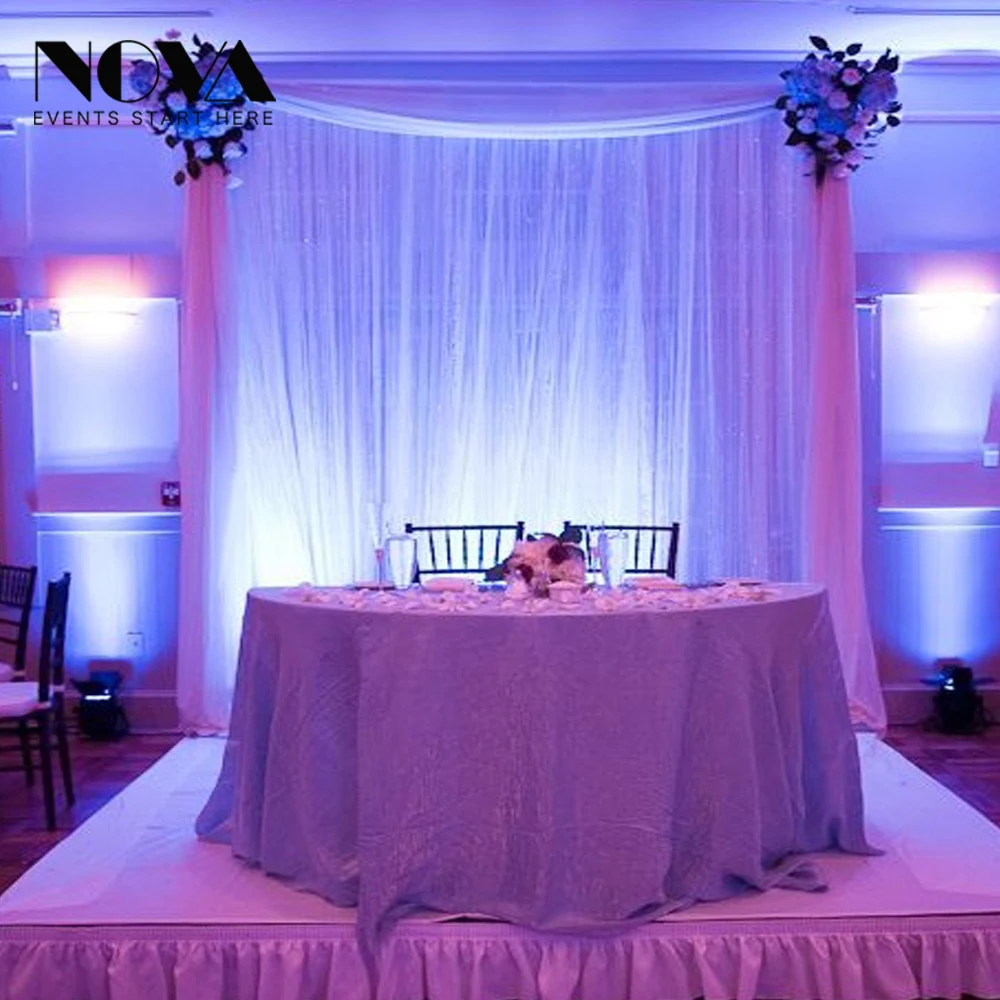 Wedding backdrop curtains stand pipe drapes for tent