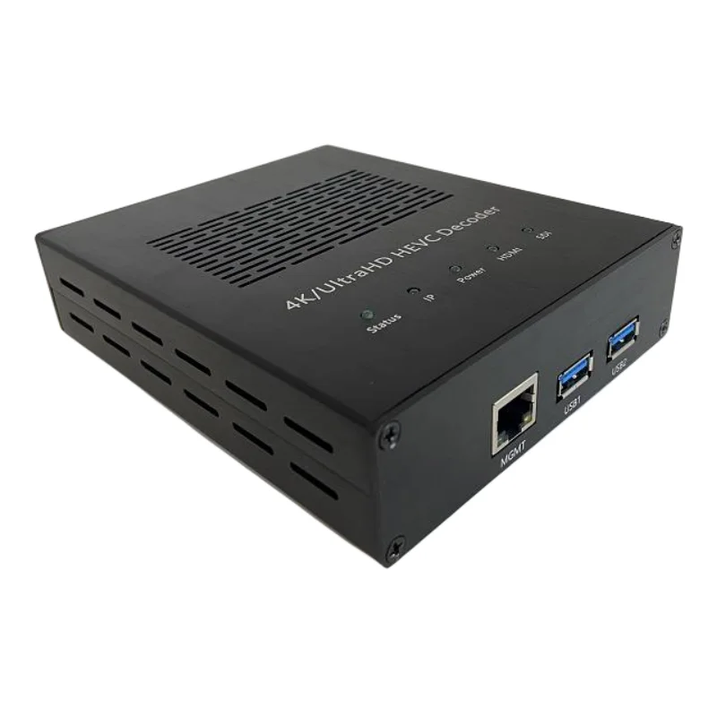 4K UHD HEVC AVC Decoder HLS RTMP SRT to 12G SDI or HD MI Decoder