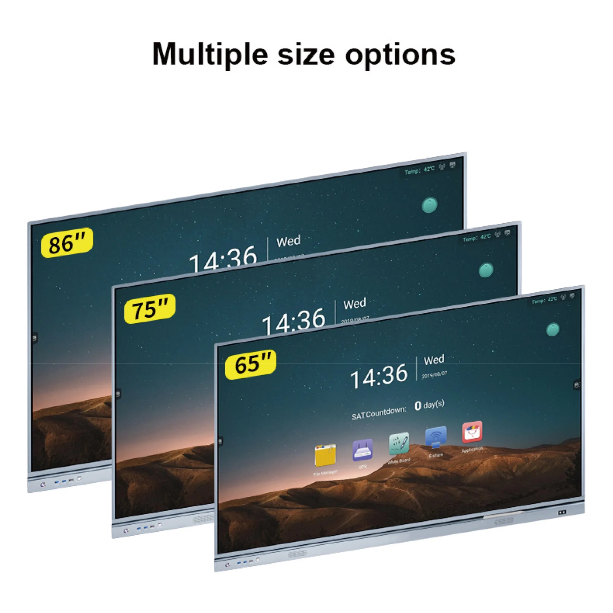 
86 inch Interactive boards & screens display Interactive Flat Panel smart board 