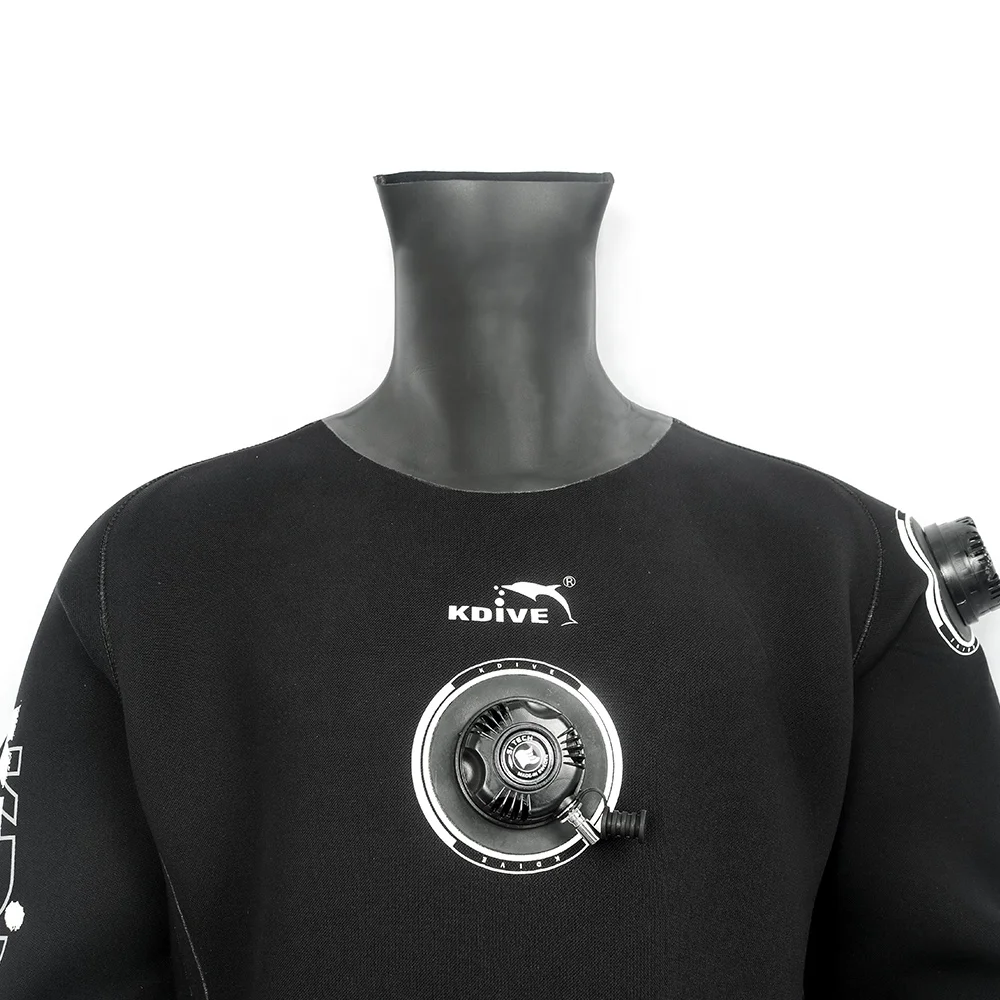 OEM China Customized 6MM 7MM Back Shoulder Zip With Valve Waterproof Neoprene Dry suit