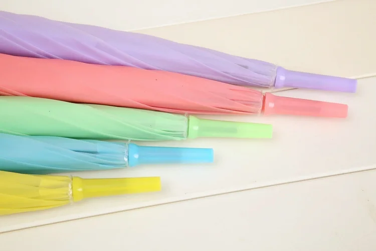 zss337 Windproof rain gift custom straight golf Promotion Transparent Paraguas Parapluie Sombrillas clear PVC TPU Poe Umbrella