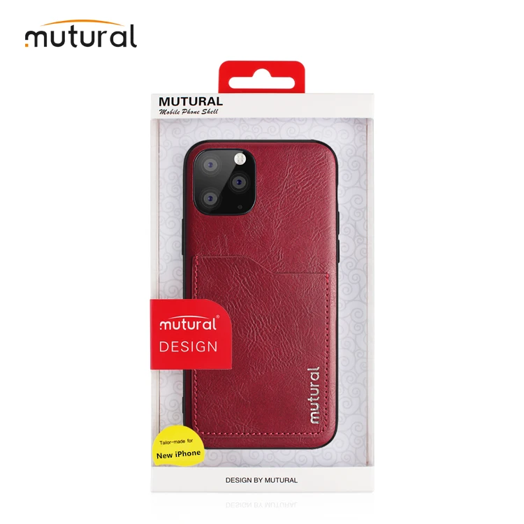 
Mutural Pu Leather Case For iPhone 12 With Card Holder, Smart Mobile Phone Bags Case For iPhone SE2 2020 
