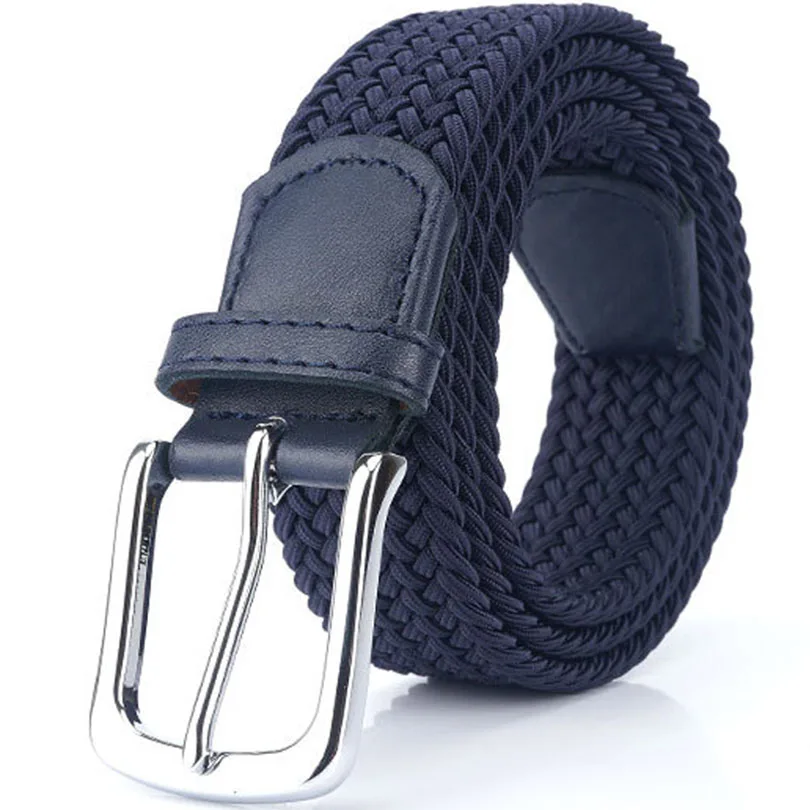 High Quality Elastic Silk Knitted Belt Woven Braided Stretch Belt Men And Women Daily Life Young Male Female Teenagers Adults