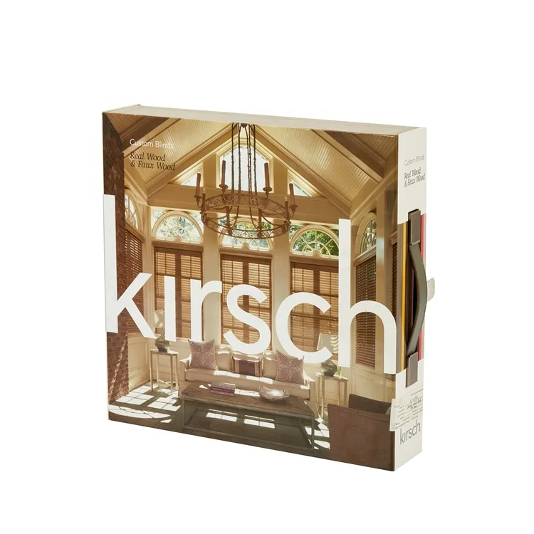 Customized Swatch book For wood blinds