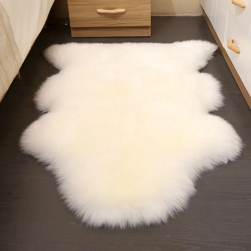 Luxury Genuine Australian Sheepskin Area Rug Sofa Real Lamb Skin Wool Fur Rugs Real Sheepskin Carpets