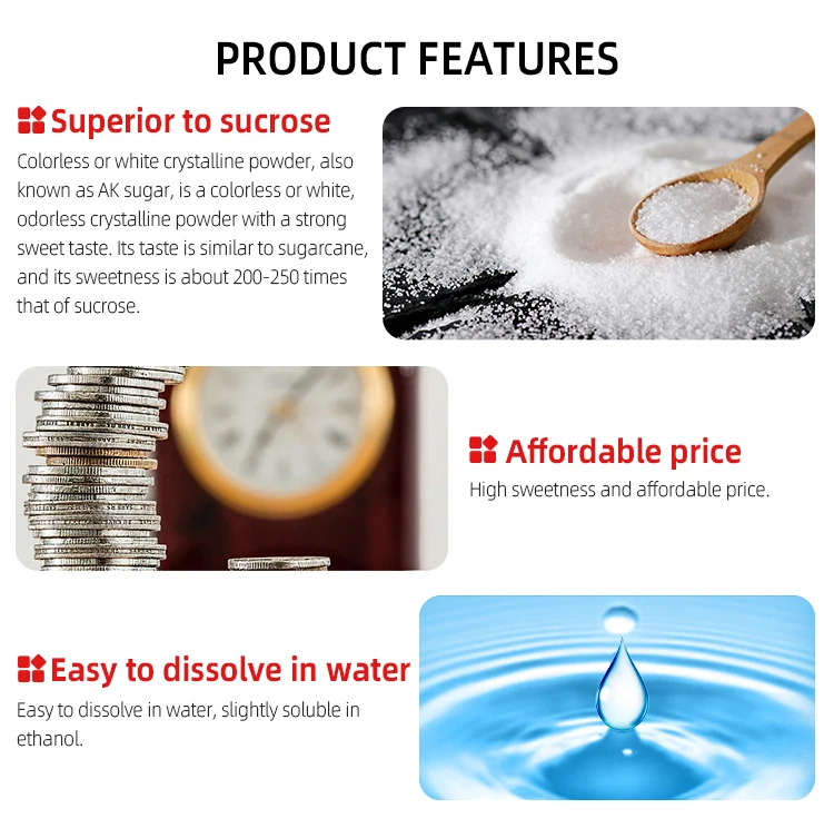 Best Price Food Grade Acesulfame Potassium Nutrition Enhancer Sweetener Additive Premium Quality Sugar Substitute