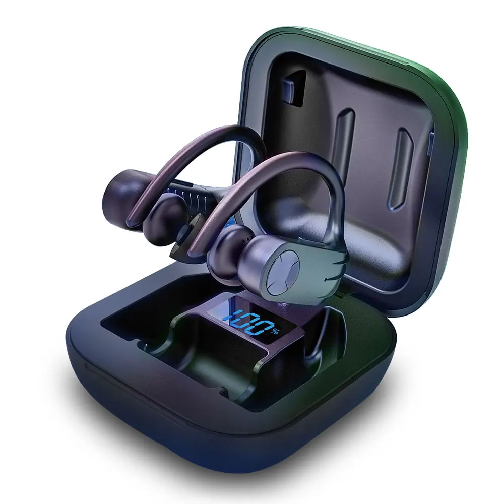 Светодиодный дисплей для мобильного телефона, наушники-вкладыши TWS стерео беспроводные наушники обеспечивают защиту от 3D hi-fi звук спортивные наушники с шумоподавлением Bluetooth наушники