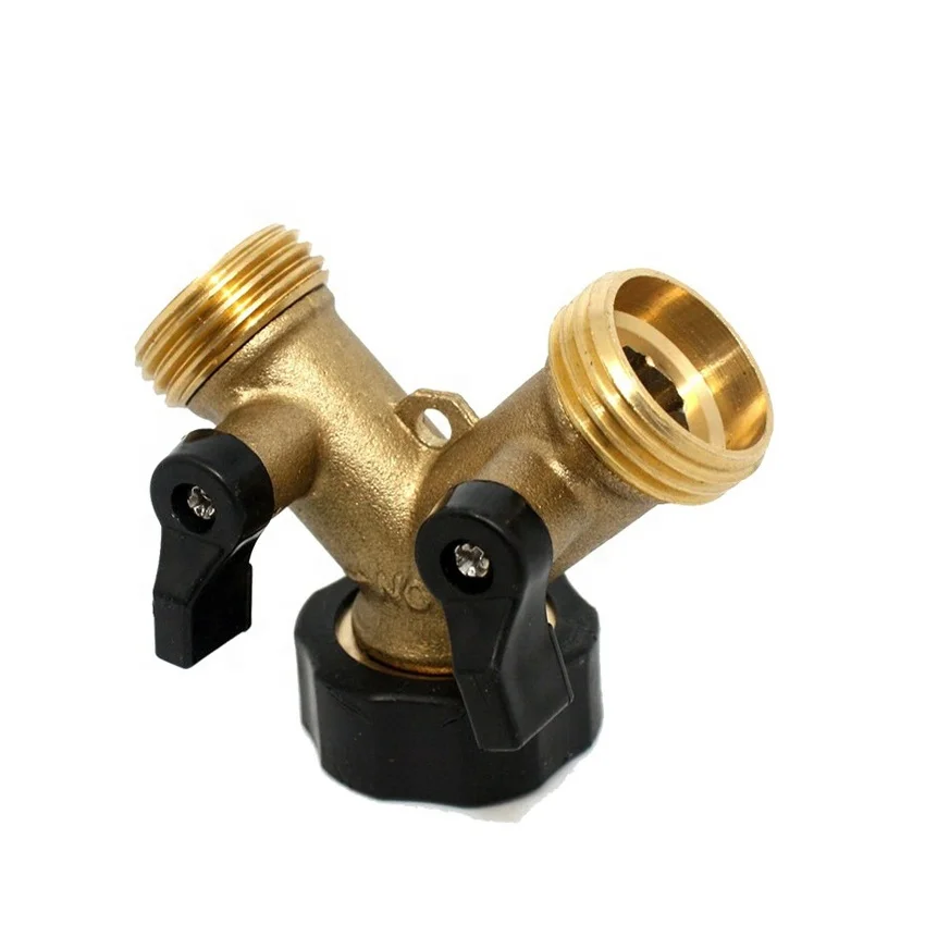 Garden Irrigation Tools Diverting water faucet Fixed Hose Water Segment Brass 2 WAY Ball Valve Water Garden Brass ball valve