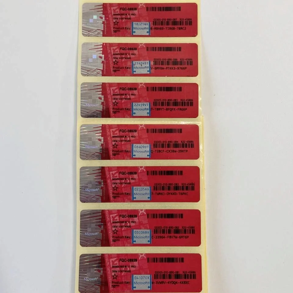 Win  11 Professional Win 11 PRO COA Sticker Retail Key 12 Month Guaranteed 2021 The Latest Version