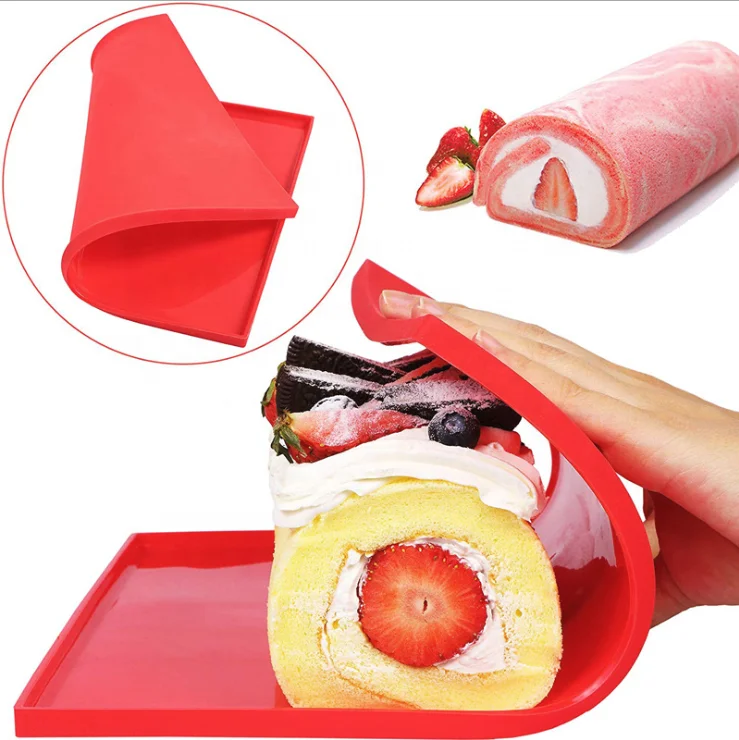 
Non-Stick Oven Safe Swiss Roll Cake Silicone Pad Mat Baking Pastry Tools 