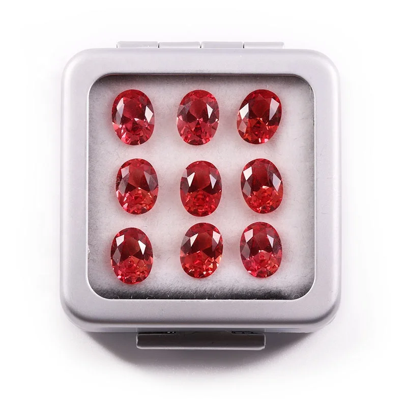 Grade AAAAA Oval Cut Red Natural Burma Ruby Gem Stone with Excellent Quality Factory Price