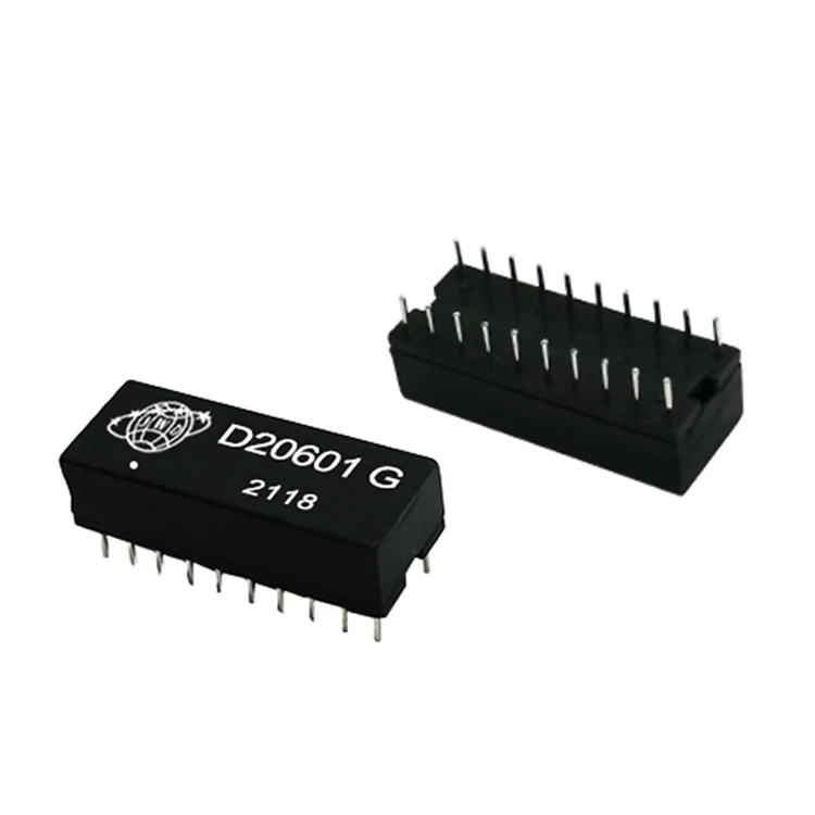 D20601G  Dual Port 100 Base-T Network DIP lan transformer