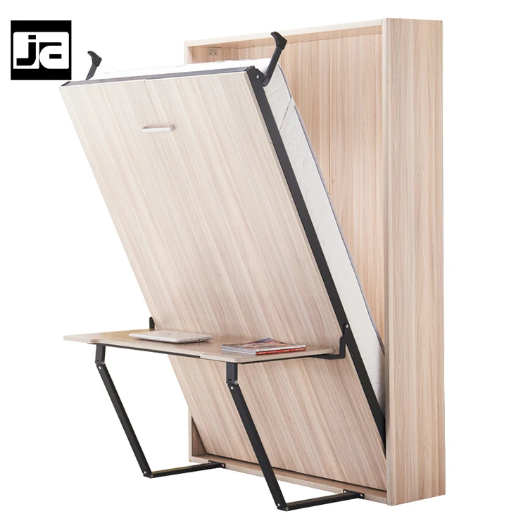 High density and durable Wall bed Mechanism invisible folding bed desk for sale