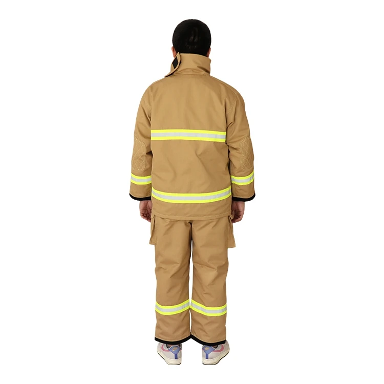 
Detachable Navy Blue Orange Yellow Resistant Safety Proof Fire Fighter Suit 