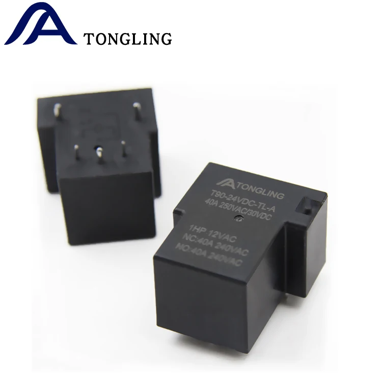 TONGLING JQX-15F T90  5V 6V 9V 12V 24V 40 Amperios 4Pin High Power Relay For PCB