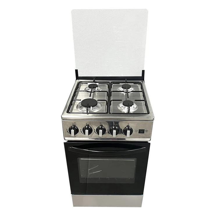automatic piezo ignition reasonable price stainless steel gas stove 4 burner with oven